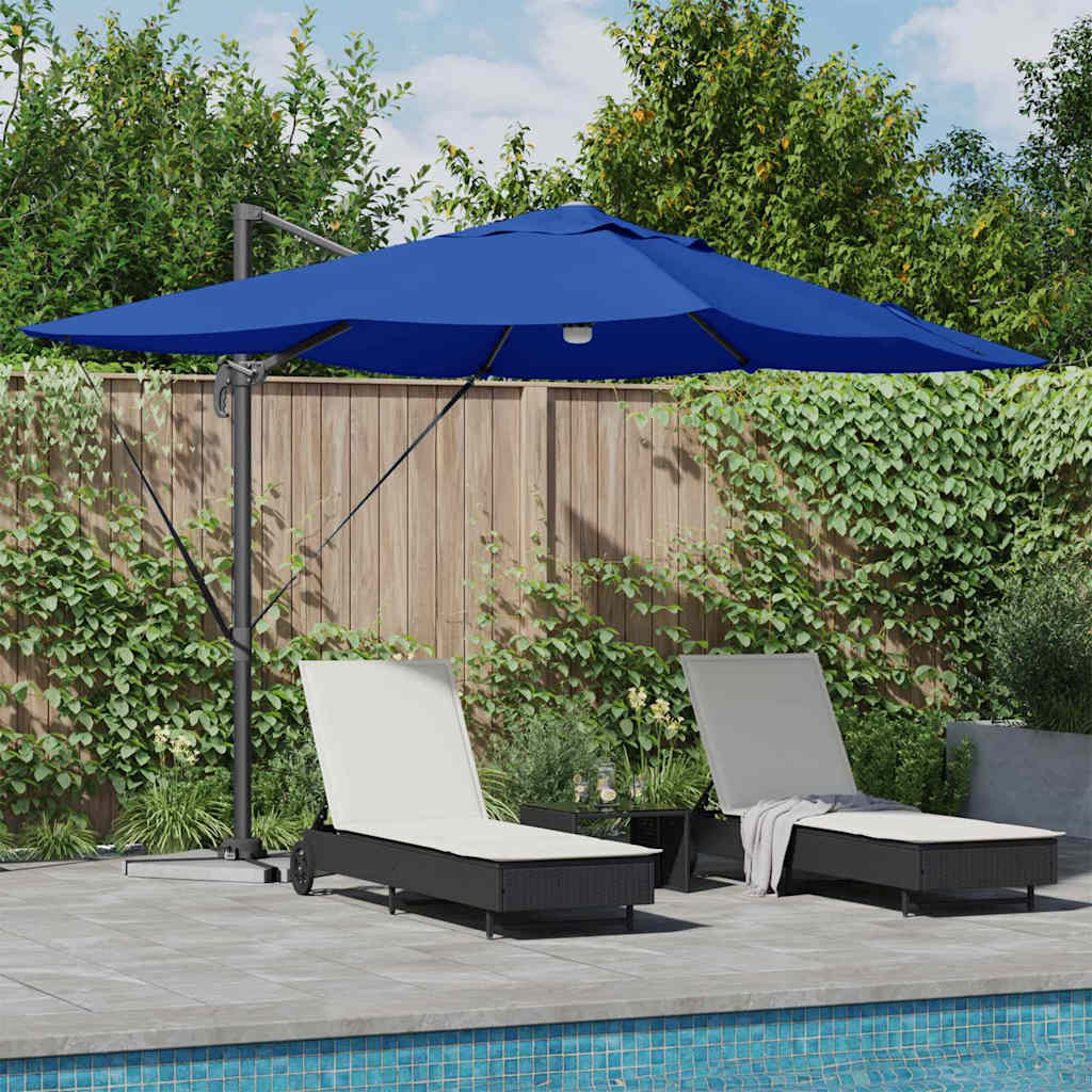 Anthracite Parasol 351 x 250 x 253 cm Polyester and Aluminum