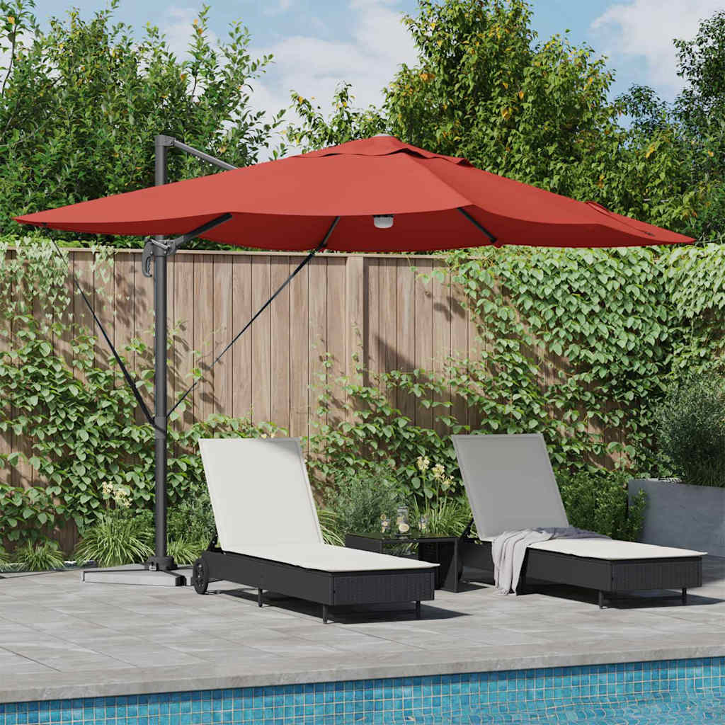 Anthracite Parasol 351 x 250 x 253 cm Polyester and Aluminum