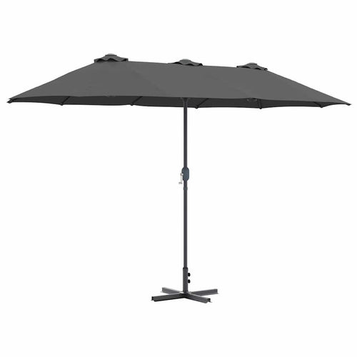 Sombrilla de jardín Antracita 370 x 197 x 239 cm