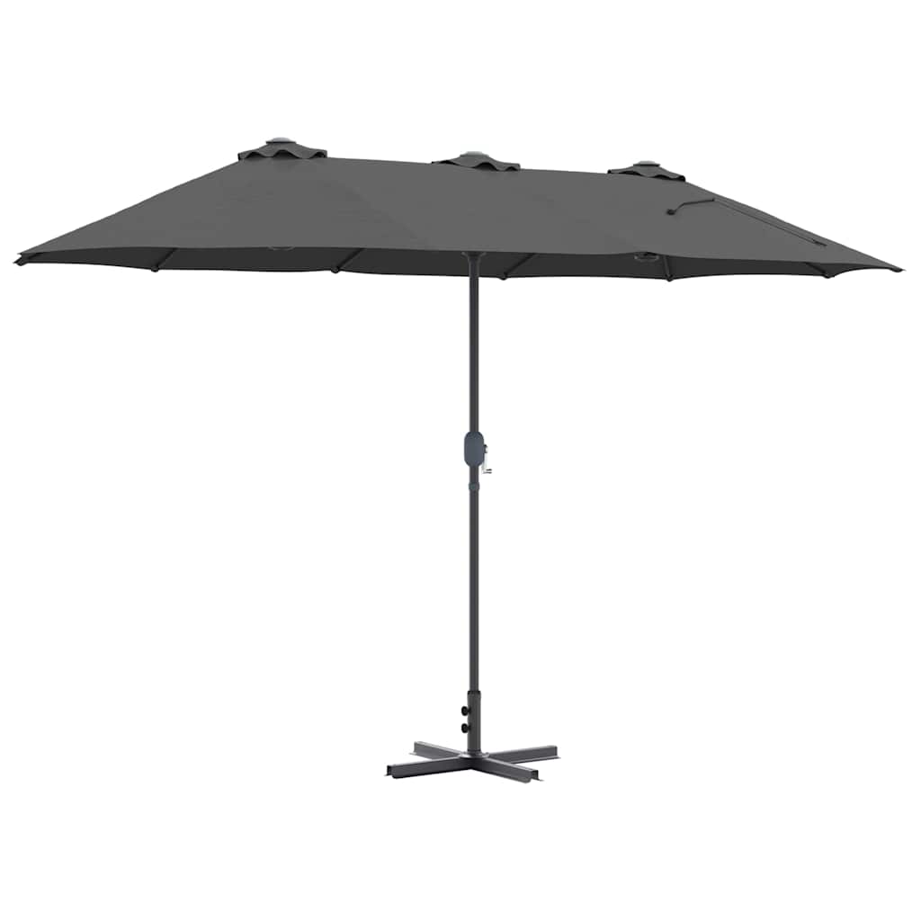 Sombrilla de jardín Antracita 370 x 197 x 239 cm