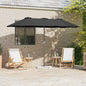 Chapéu de Sol de Jardim Antracite 370 x 197 x 239 cm