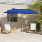 Chapéu de Sol de Jardim Antracite 370 x 197 x 239 cm