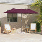 Chapéu de Sol de Jardim Antracite 370 x 197 x 239 cm