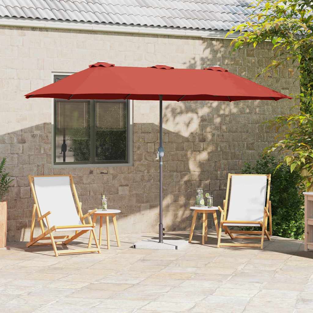 Sombrilla de jardín Antracita 370 x 197 x 239 cm