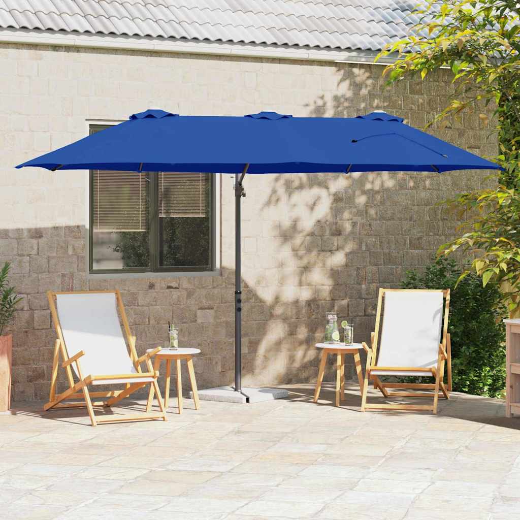Anthracite Parasol 372 x 198 x 243 cm Polyester and Aluminum
