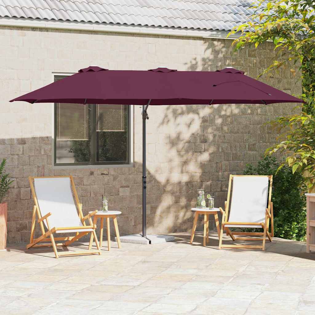 Anthracite Parasol 372 x 198 x 243 cm Polyester and Aluminum