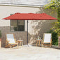 Sombrilla Antracita 372 x 198 x 243 cm Poliéster y Aluminio