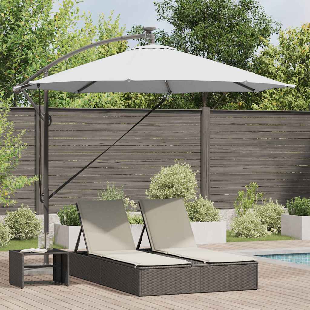 Parasol 294 x 294 x 248 cm Polyester and Aluminum Black