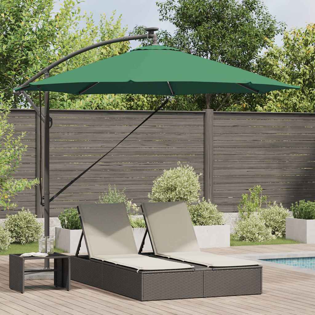 Parasol 294 x 294 x 248 cm Polyester and Aluminum Black