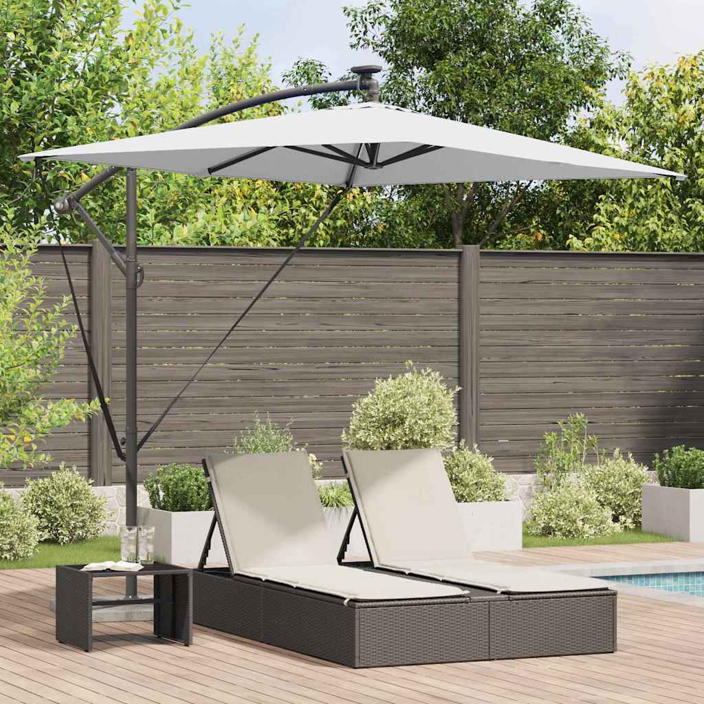 Anthracite Parasol 294 x 200 x 270 cm Polyester and Aluminum