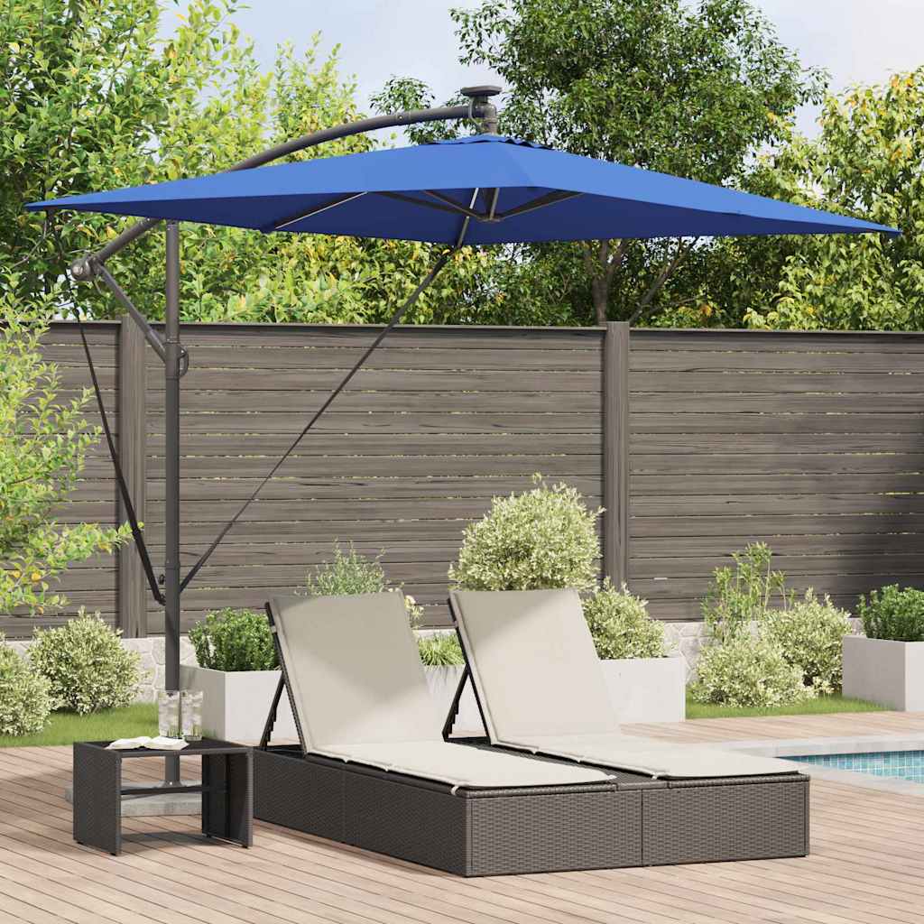 Anthracite Parasol 294 x 200 x 270 cm Polyester and Aluminum