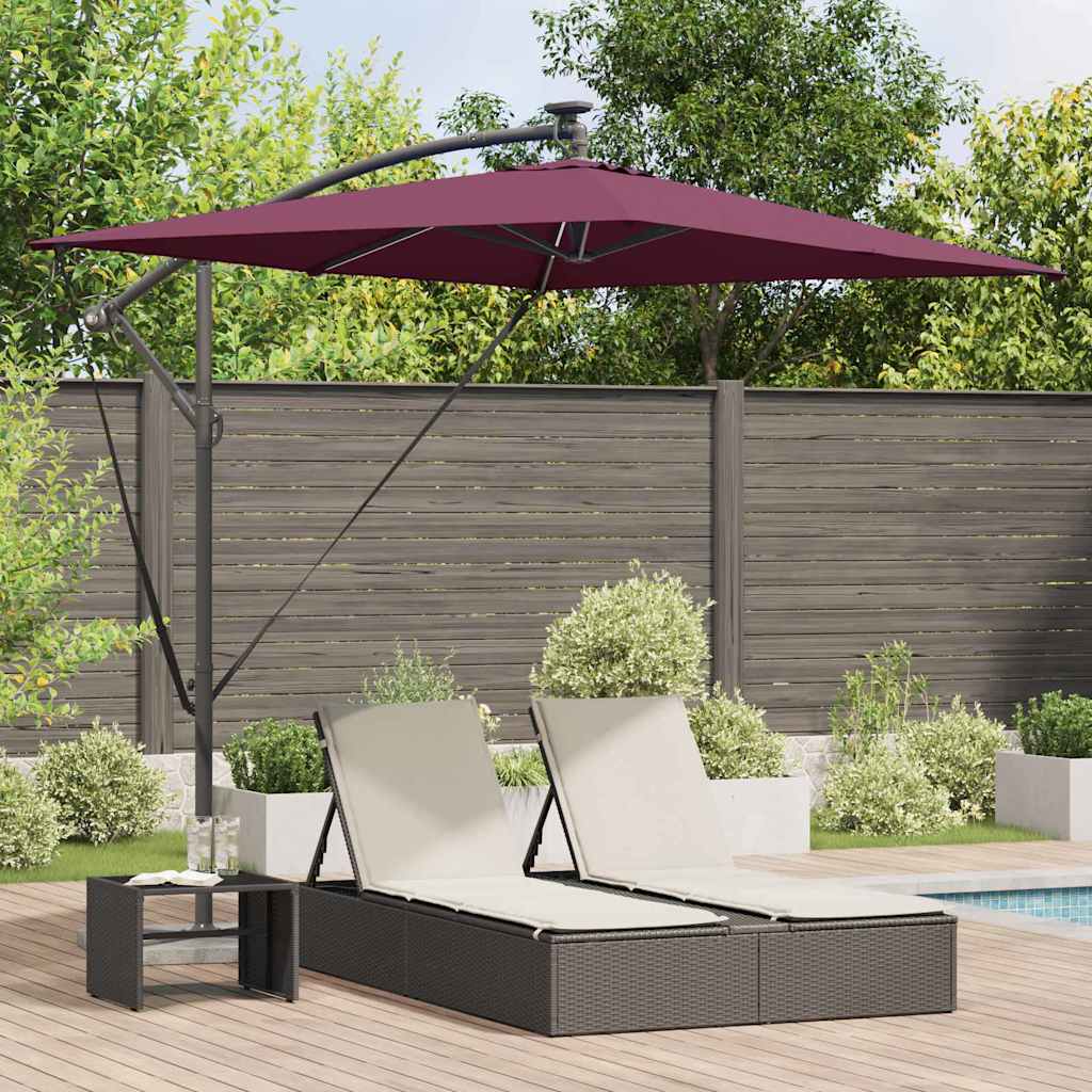 Anthracite Parasol 294 x 200 x 270 cm Polyester and Aluminum