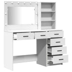 Mesa de tocador Blanco 78.5 x 41 x 135 cm Madera contrachapada