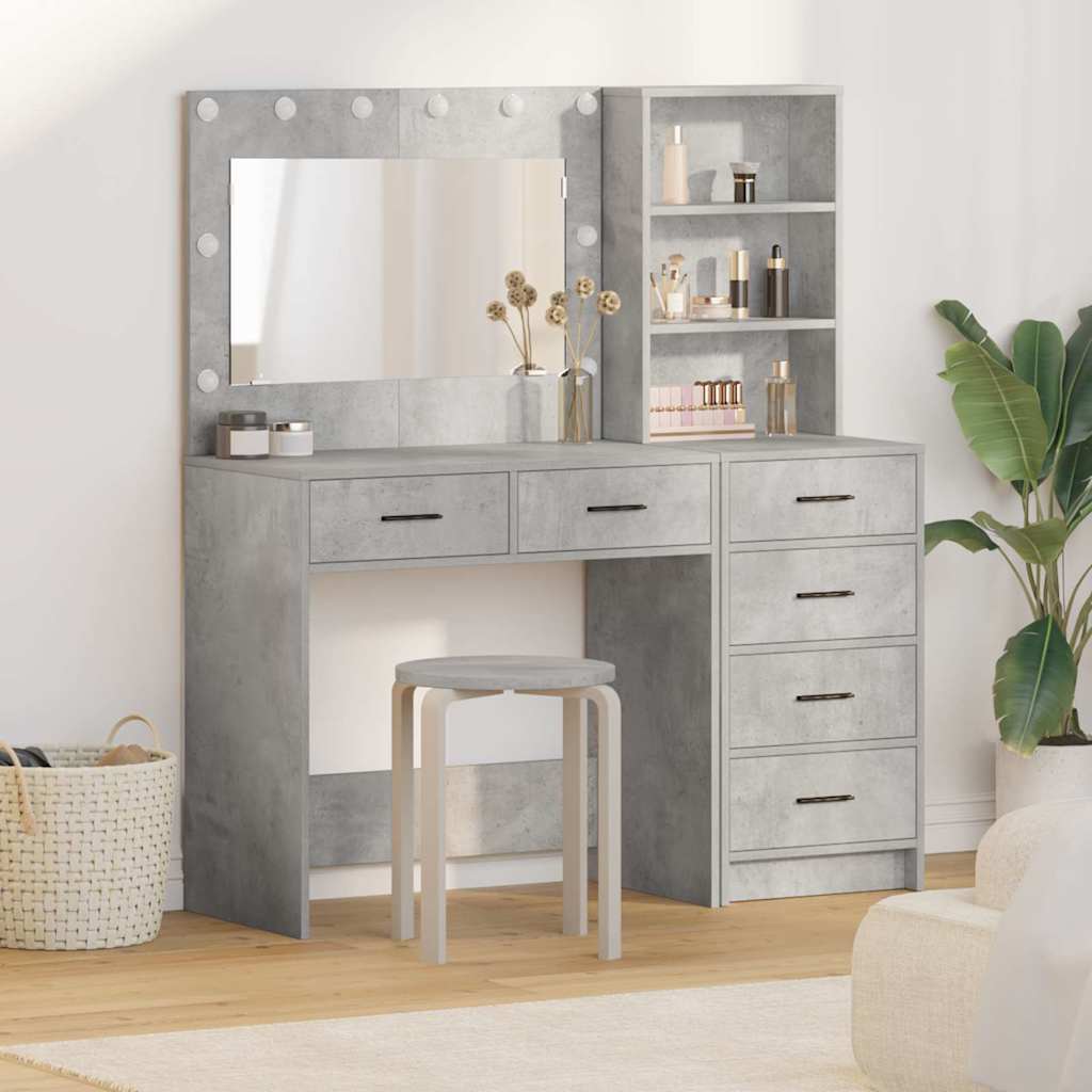 Mesa de tocador Blanco 78.5 x 41 x 135 cm Madera contrachapada