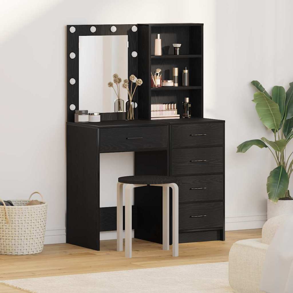 Dressing table with drawer 2 pcs White 50 x 41 x 135 cm