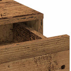 Mesa de tocador con cajón 3 pcs Marrón 40 x 41 x 135 cm