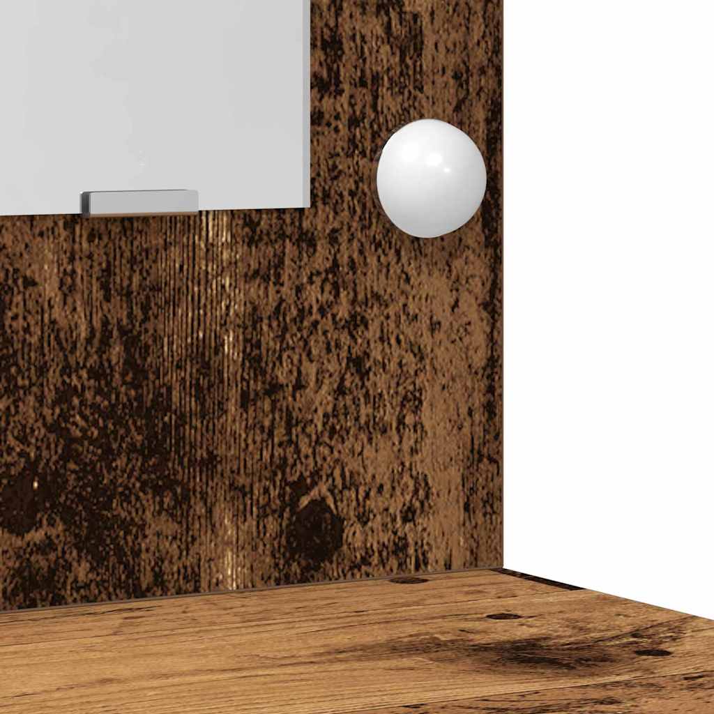Mesa de tocador con cajón 3 pcs Marrón 40 x 41 x 135 cm