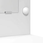 Mesa de tocador con cajón 2 pcs Blanco Madera contrachapada
