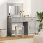 Mesa de tocador con cajón 2 pcs Blanco Madera contrachapada