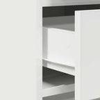Mesa de tocador con cajón 2 pcs Blanco 50 x 41 x 135 cm