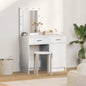 Mesa de tocador con cajón 2 pcs Blanco 50 x 41 x 135 cm