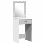 Mesa de tocador con cajón 2 pcs Blanco 50 x 41 x 135 cm