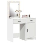 Mesa de tocador con cajón 2 pcs Blanco 50 x 41 x 135 cm