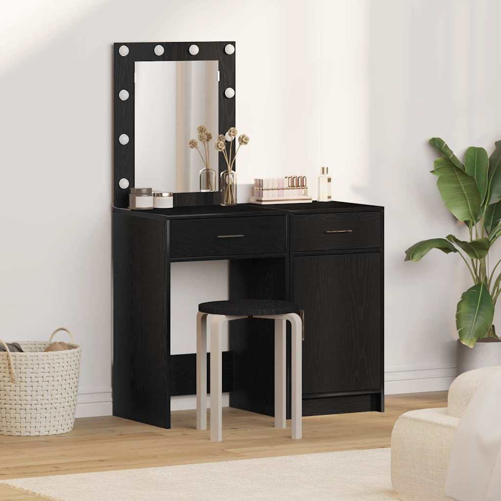 Dressing table with drawer 2 pcs White 50 x 41 x 135 cm