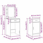 Mesa Tocador con cajón 50 x 41 x 135 cm Madera de ingeniería