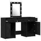 Mesa Tocador Negro 50 x 41 x 135 cm Madera de ingeniería