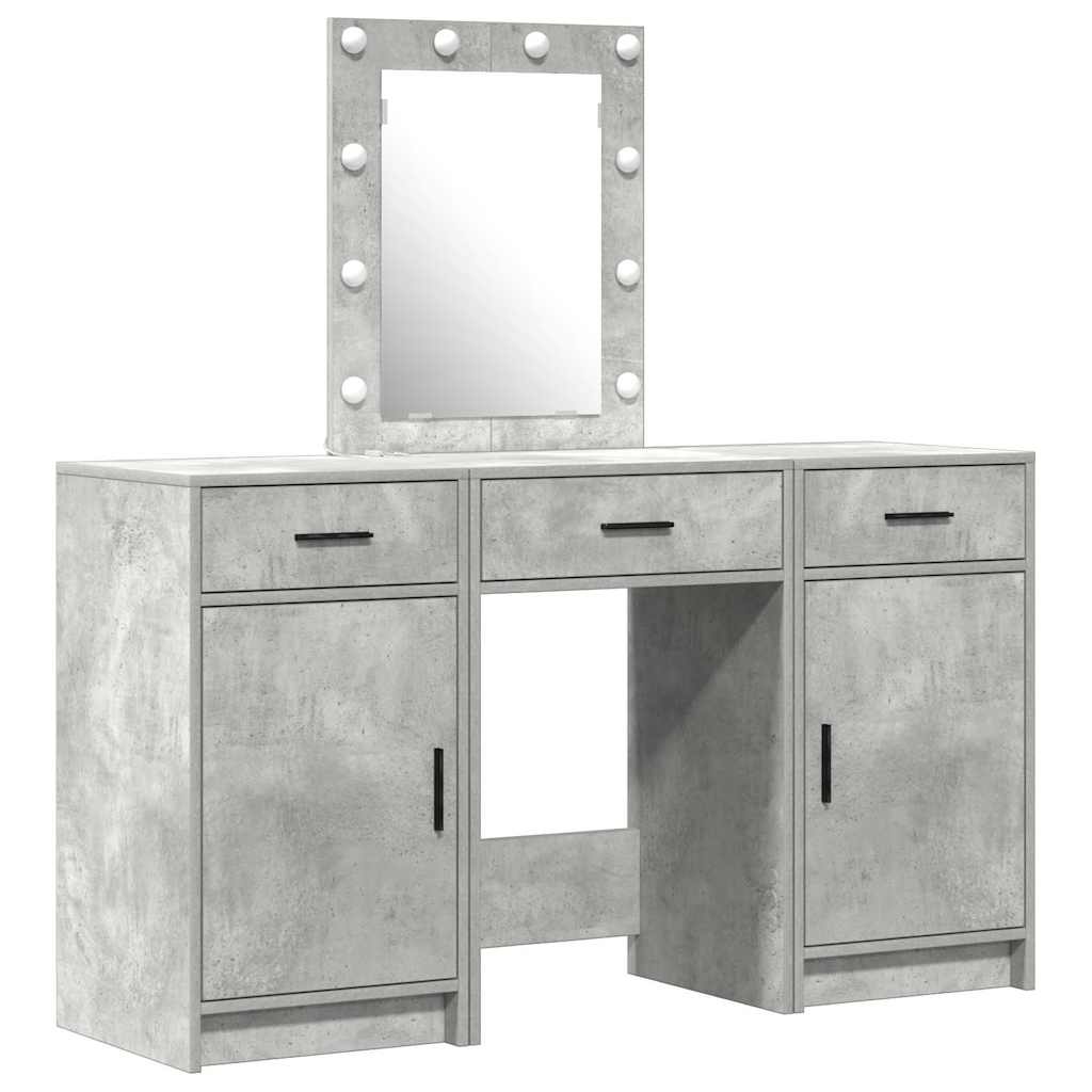 Mesa Tocador Gris 50 x 41 x 135 cm Madera de ingeniería
