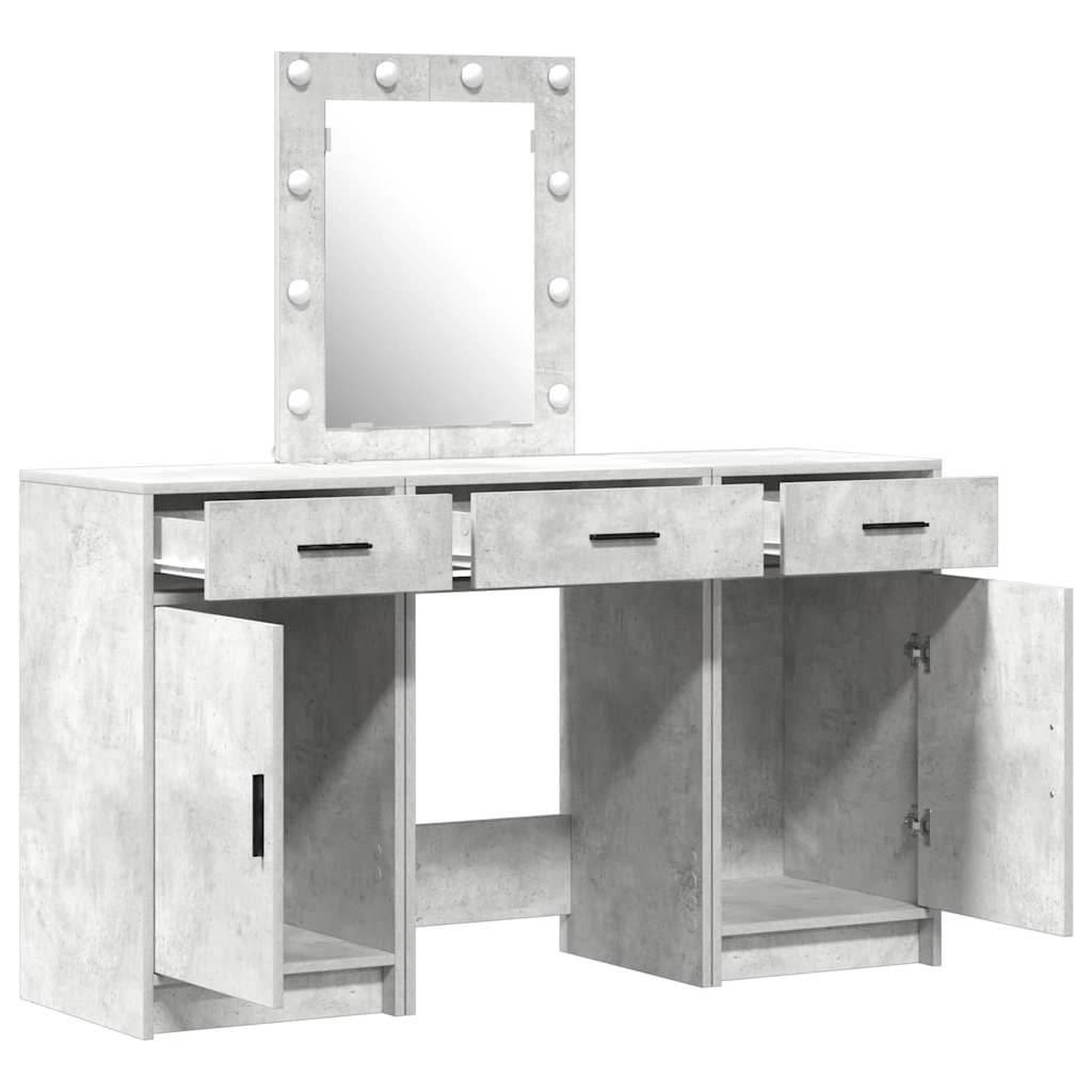 Mesa Tocador Gris 50 x 41 x 135 cm Madera de ingeniería