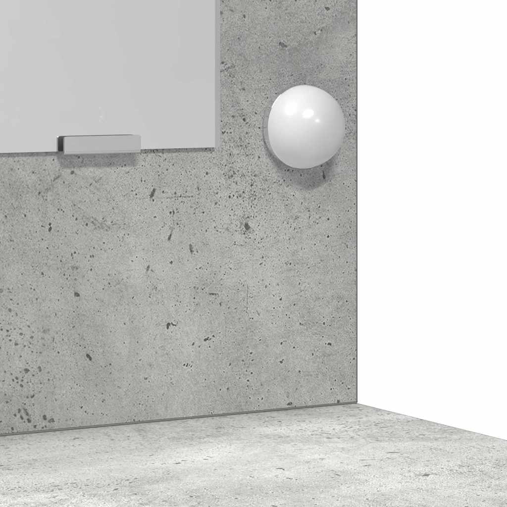 Mesa Tocador con cajón 2 pcs Gris Madera de ingeniería