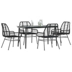Juego de comedor jardín 2 pzas con cojines ratán sintético gris