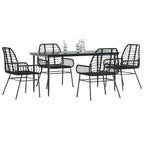 Juego de comedor jardín 2 pzas con cojines ratán sintético gris
