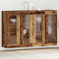 Armarios de pared 2 pcs Madera envejecida 69,5 x 34 x 90 cm