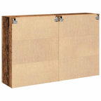 Armarios de pared 2 pcs Madera envejecida 69,5 x 34 x 90 cm