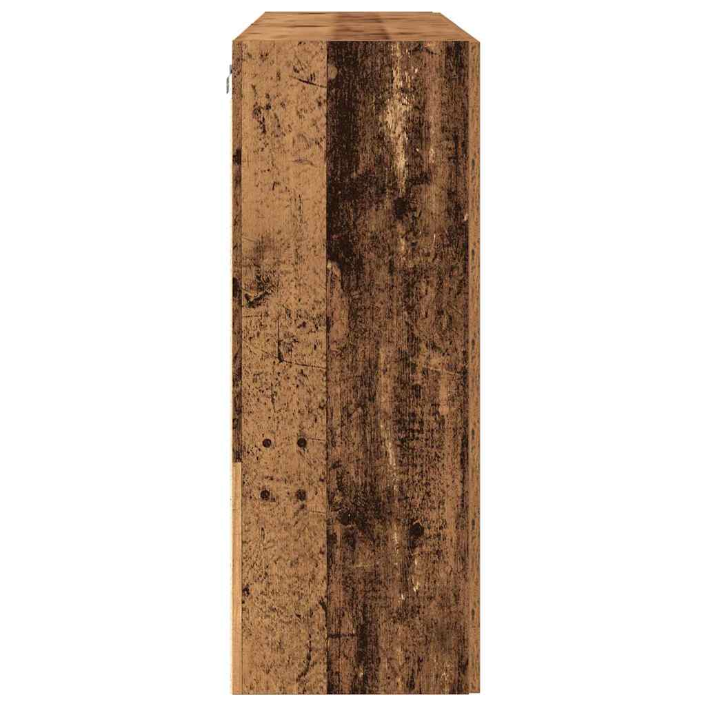 Armarios de pared 2 pcs Madera envejecida 69,5 x 34 x 90 cm