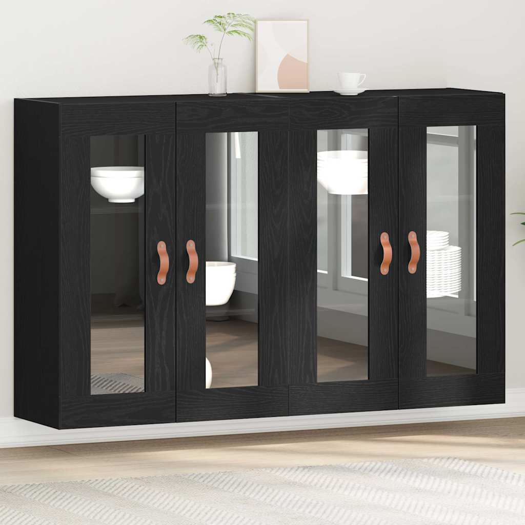 Armarios de pared 2 pcs Madera envejecida 69,5 x 34 x 90 cm