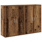 Aparador 2 pcs Madera vieja 60 x 31 x 84 cm
