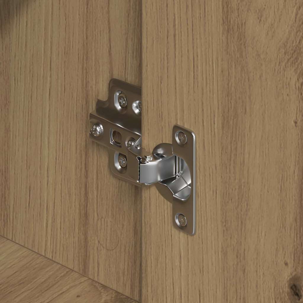 Aparador 2 pcs Roble artesanal 60 x 31 x 84 cm