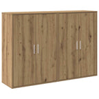 Aparador 2 pcs Roble artesanal 60 x 31 x 84 cm