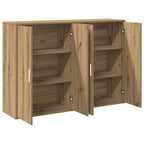 Aparador 2 pcs Roble artesanal 60 x 31 x 84 cm