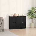 Aparador 2 pcs Roble Negro 60 x 31 x 84 cm Madera de ingeniería