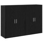 Aparador 2 pcs Roble Negro 60 x 31 x 84 cm Madera de ingeniería