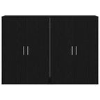 Aparador 2 pcs Roble Negro 60 x 31 x 84 cm Madera de ingeniería