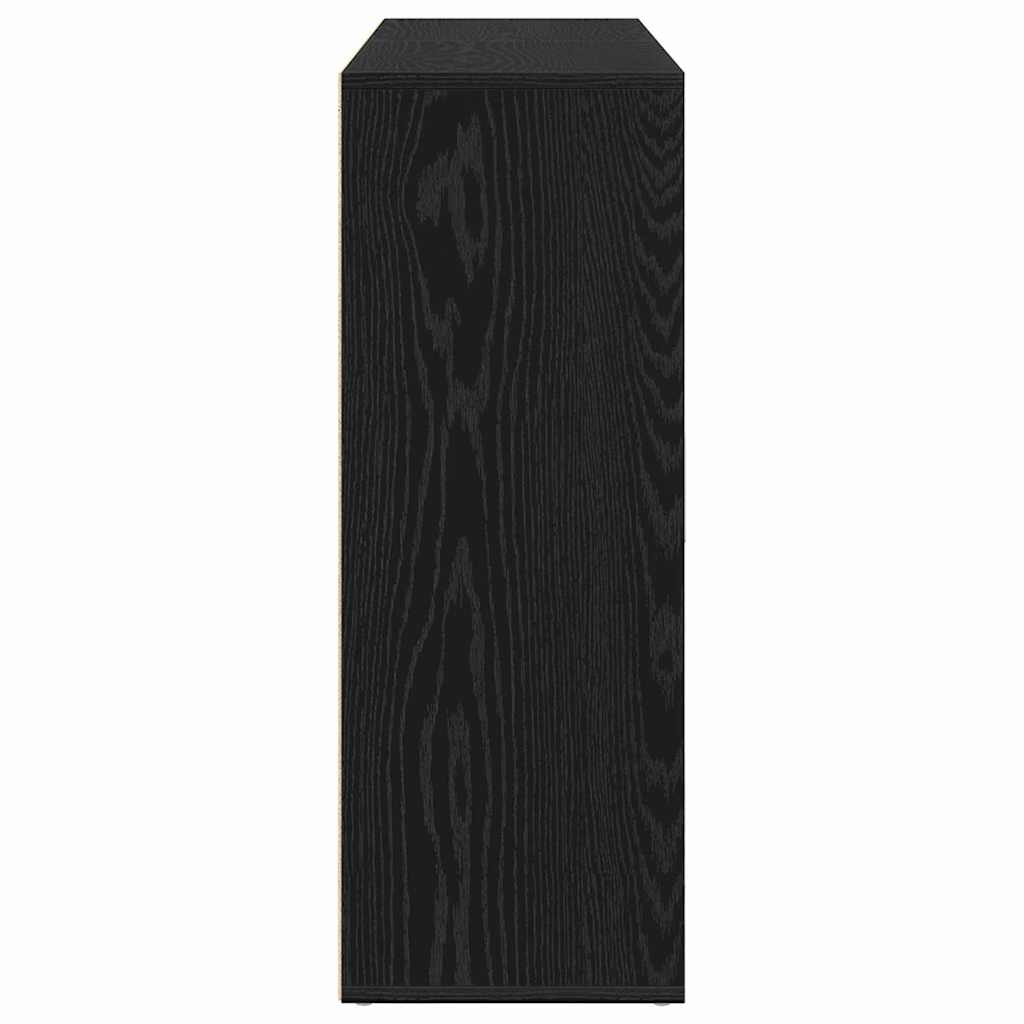 Aparador 2 pcs Roble Negro 60 x 31 x 84 cm Madera de ingeniería