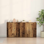Aparador 2 pcs Madera vieja 79 x 38 x 80 cm
