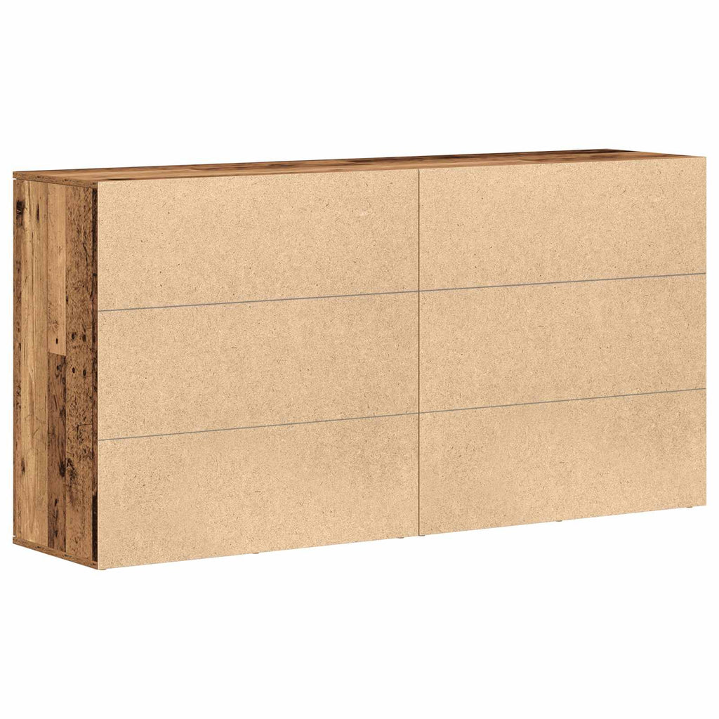 Aparador 2 pcs Madera vieja 79 x 38 x 80 cm