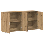 Aparador 2 pcs Roble artesanal 79 x 38 x 80 cm
